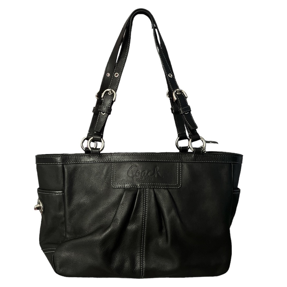 COACH Ashley Black Leather Shoulder Bag Used in Excellent  Condition !!!!